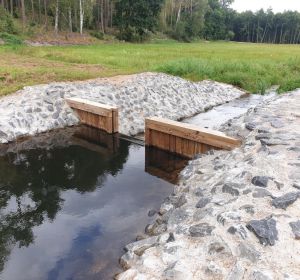 Nadleśnictwo Woziwoda – progi piętrzące